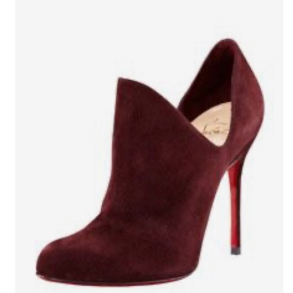 Christian Louboutin Shoes - Christian Louboutin Dugueclina  Burgundy booties RETAIL 995
